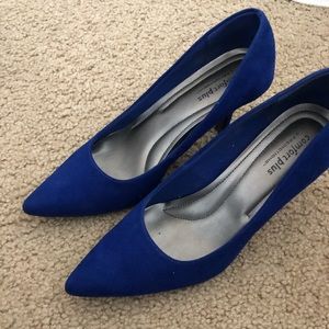 Comfort Plus, blue heels, size 8